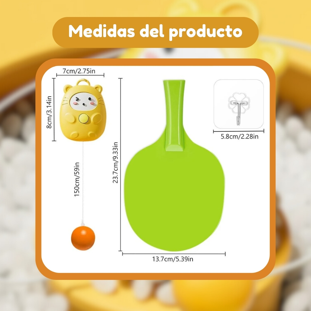 Miniatura 8 de SET DE PING PONG PORTÁTIL PARA NIÑOS